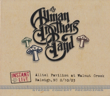 Allman Brothers Band – Alltel Pavilion At Walnut Creek Raleigh, NC 8/10/03 3-CD used