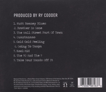 Ry Cooder - Election Special CD new