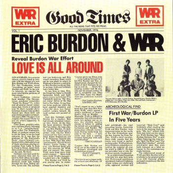 War - Love Is All Around LP used