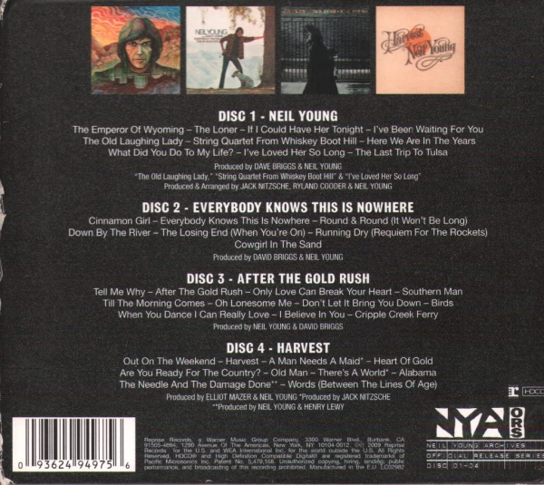 Neil Young - Official Release Series Discs 1-4 4-CD Box new