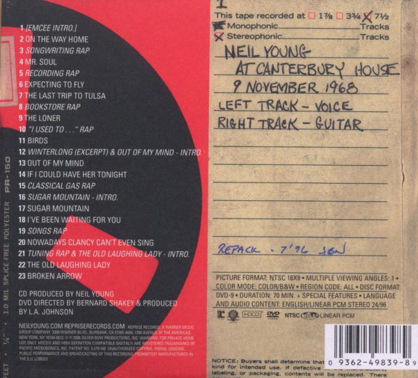 Neil Young - Sugar Mountain: Live At Canterbury House 1968 (ltd. Edition) CD + DVD-Audio used