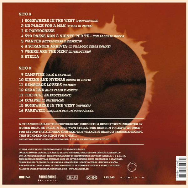 No Place For A Man - (Il Villaggio Delle Donne) LP new