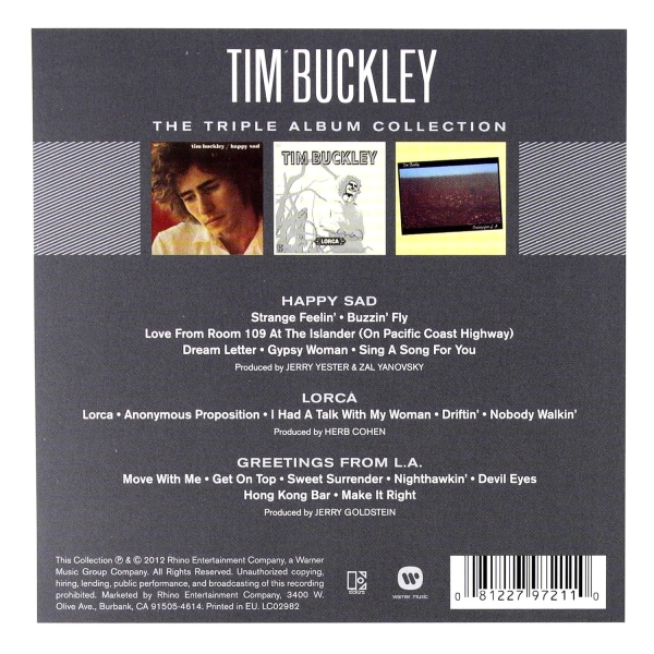 Tim Buckley - The Triple Album Collection 3-CD used